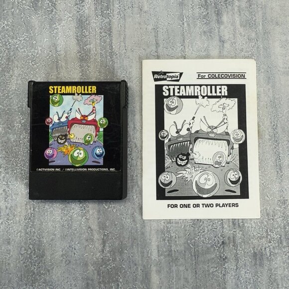 Other - Ex. Rare ColecoVision Homebrew Steamroller David Rolfe 2000 Retrotopia W Manual